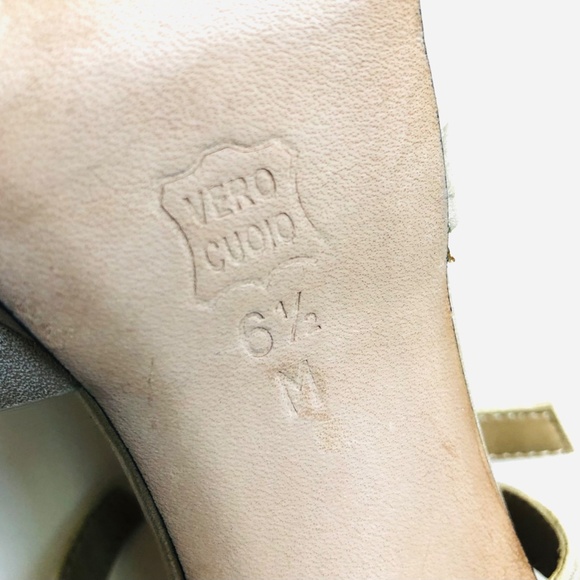 Vaneli Vero Cuoio Strappy Platform Ankle Strap Open Toe High Heel Sandals Sz 6.5 - Picture 5 of 11